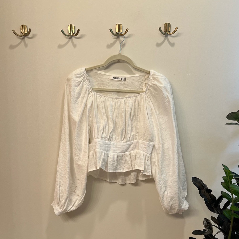 Missguided peasant blouse